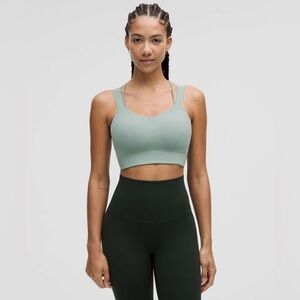 lululemon - Like a Cloud Longline Bra - D/DD Cup - Crater Blue - size 8